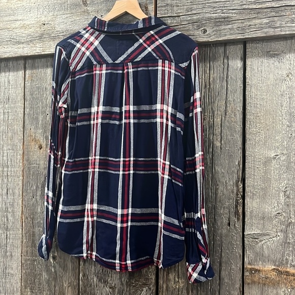 Rails Navy Red White Plaid Button Down Shirt - Picture 5 of 5